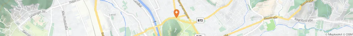 Kartendarstellung des Standorts für Salvator-Apotheke in 8010 Graz